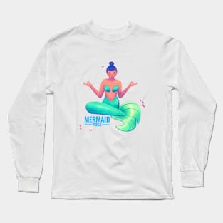 Mermaid yoga Long Sleeve T-Shirt